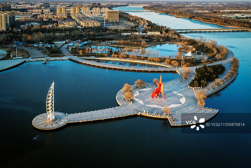 诸城潍河湿地公园图片素材