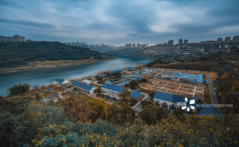 重庆嘉陵江眺望图片素材