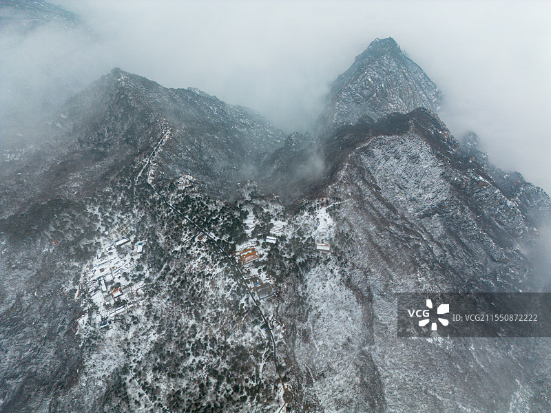 嵩山航拍图片素材