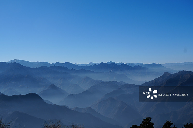 秦岭南五台山图片素材