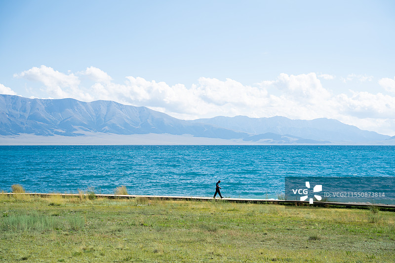 赛里木湖图片素材