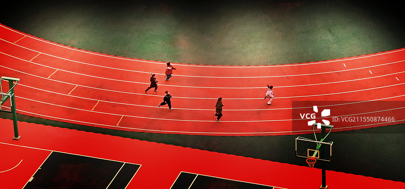 争先恐后图片素材