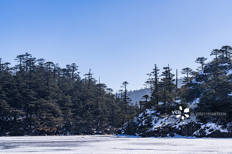 西昌螺髻山海子图片素材