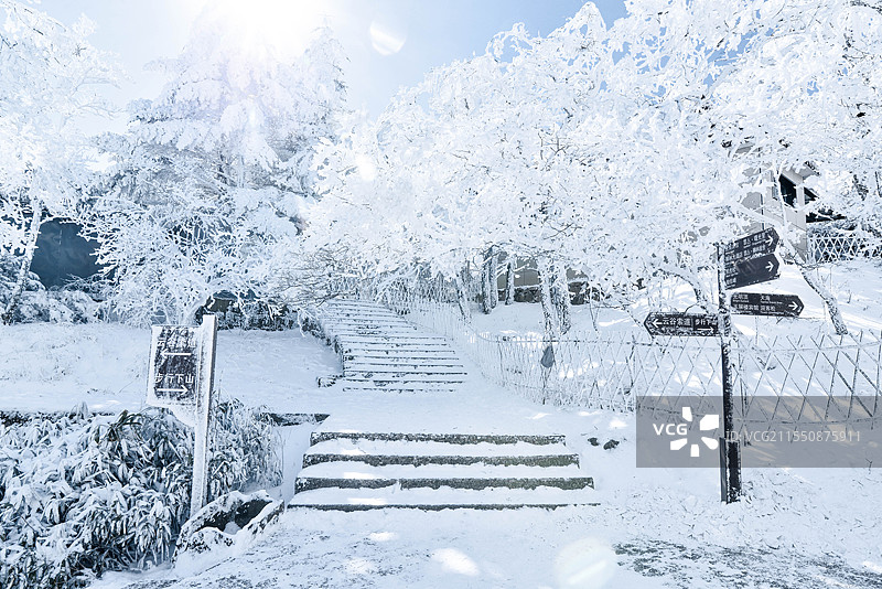 黄山雪景图片素材