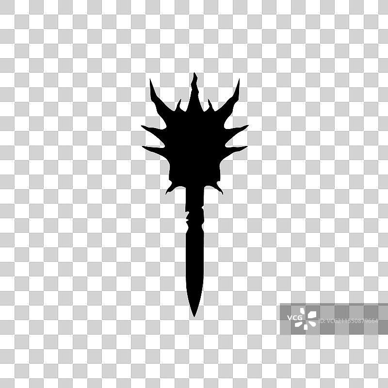 剑 - 极简和扁平化的标志图片素材