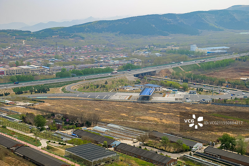 山东济南长清区G3京台高速入口图片素材