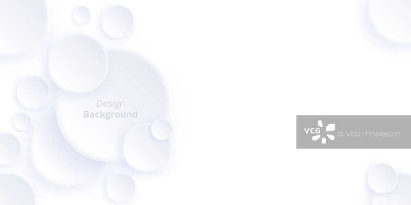 抽象横幅背景白色圆圈图片素材
