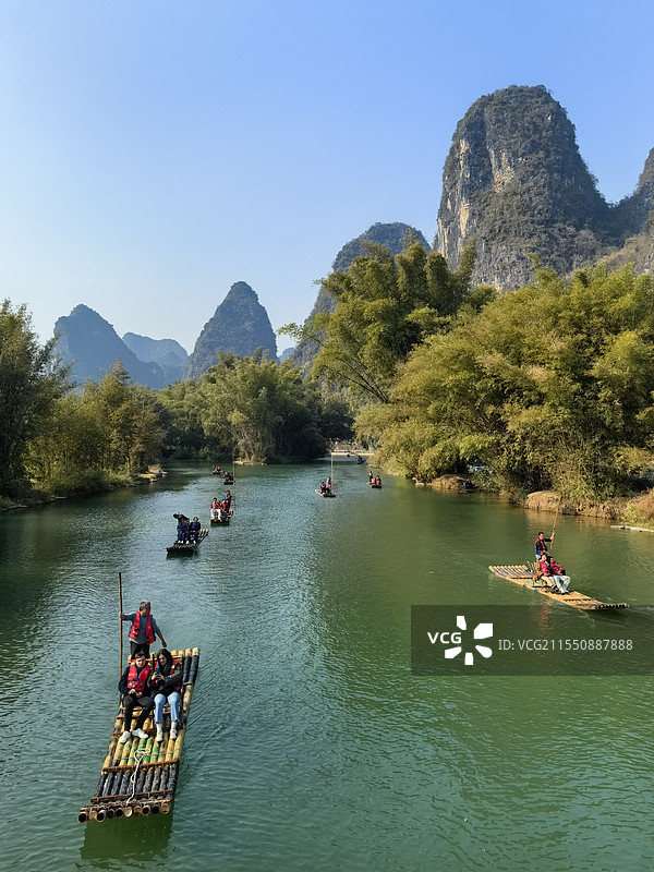 遇龙河漂流图片素材