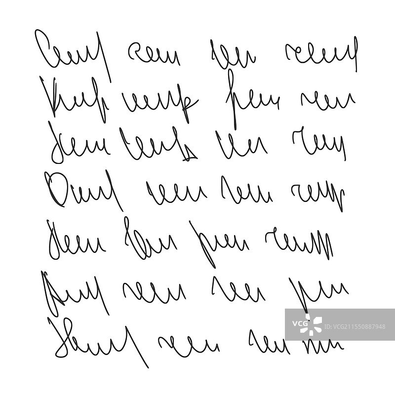 难以辨认的手写草书信息图片素材