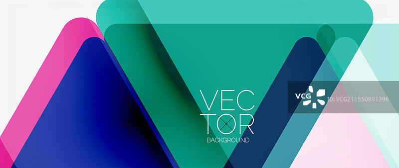 透明三角形的抽象背景色图片素材