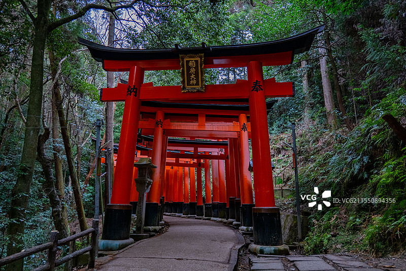 京都千本鸟居图片素材