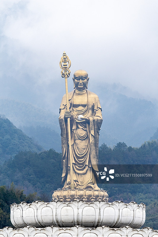 佛教四大名山之安徽九华山图片素材