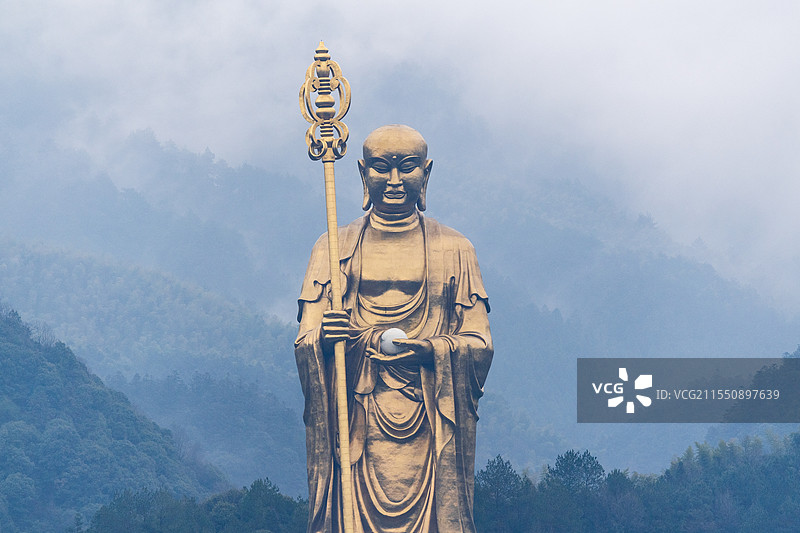 佛教四大名山之安徽九华山图片素材