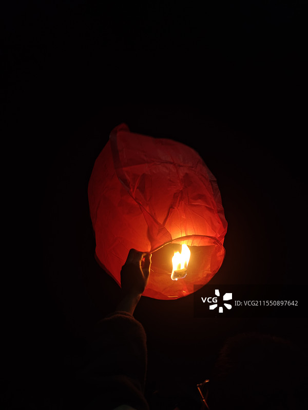 孔明灯图片素材