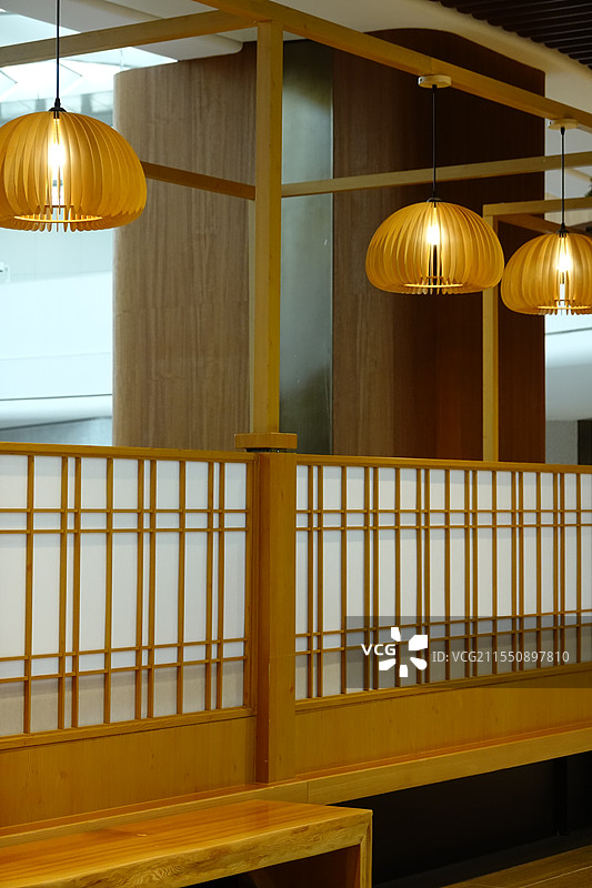 上海太阳宫商场走廊日式装修图片素材