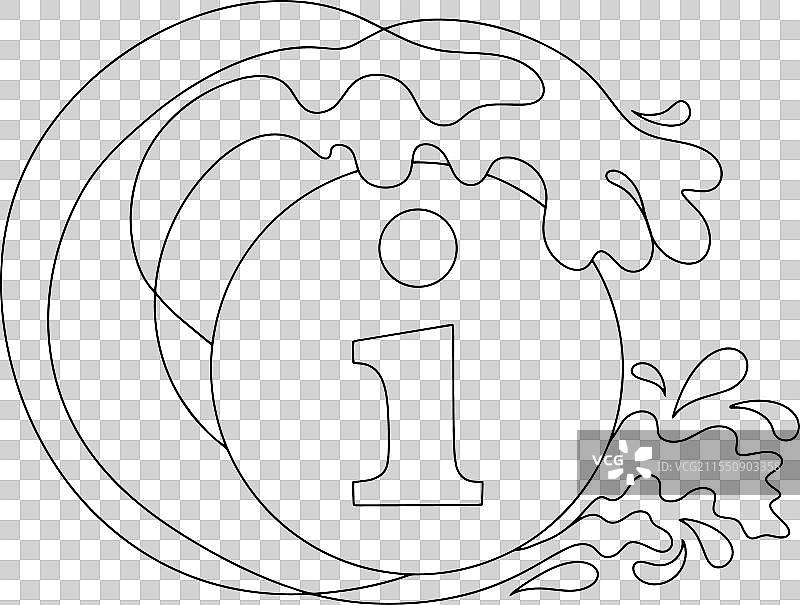 海啸信息一行图片素材