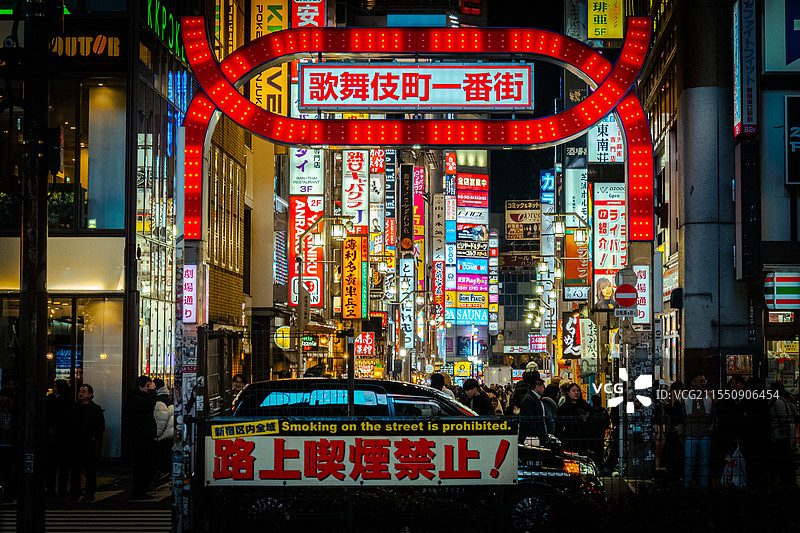 歌舞伎町一条街图片素材