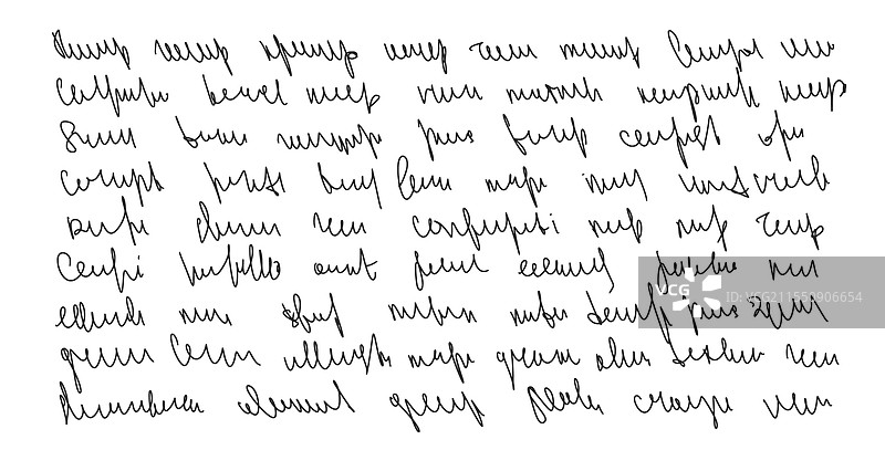 手写涂鸦墨水字母自由手写文本图片素材