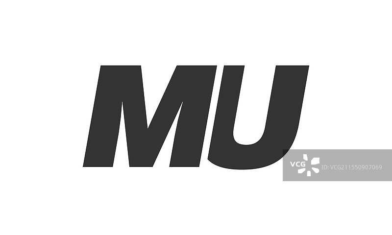 可编辑的MU科技字体logo，适用于企业使用图片素材