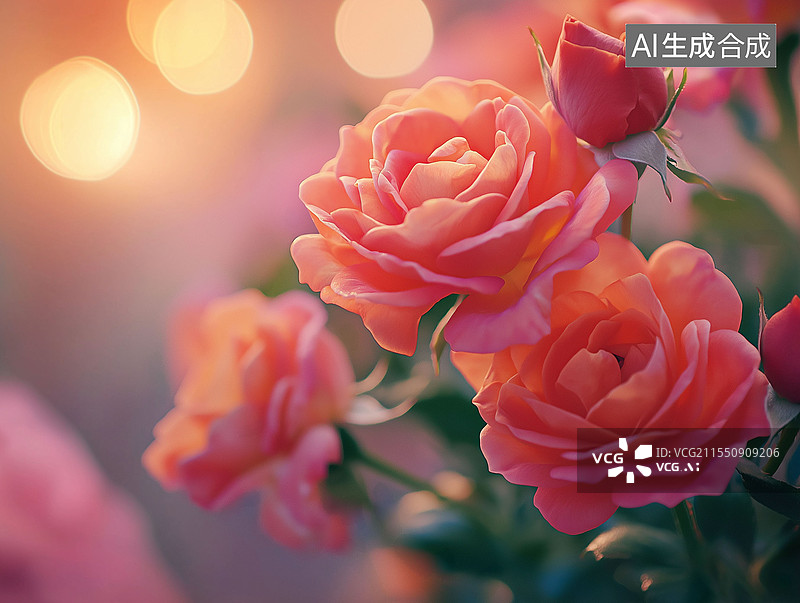 【AI数字艺术】玫瑰花图片素材