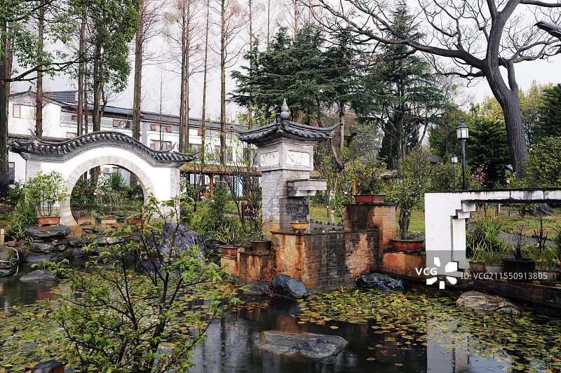 云南大理玉洱园图片素材