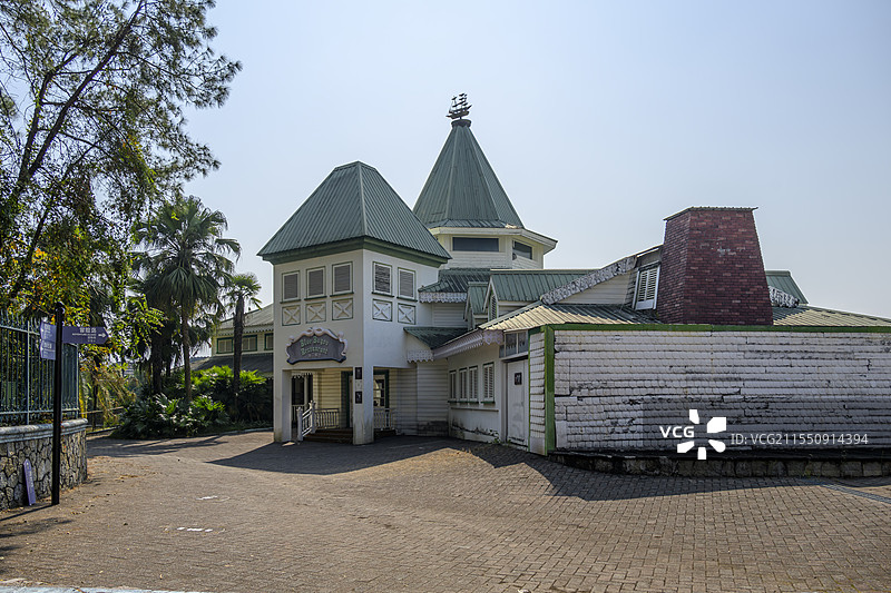 桂林兴安乐满地主题乐园港口餐厅图片素材