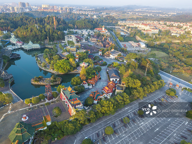 桂林兴安乐满地欢乐中国城图片素材