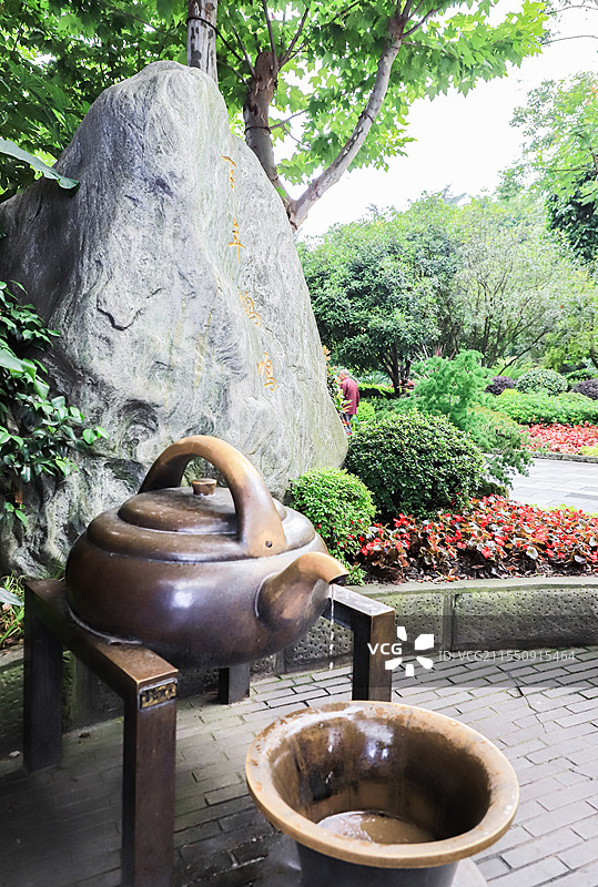 成都人民公园景观图片素材