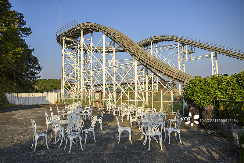 桂林兴安乐满地破浪过山车图片素材