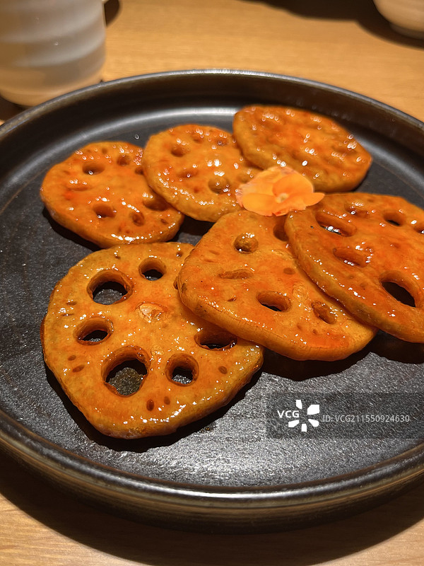 糖醋藕片图片素材