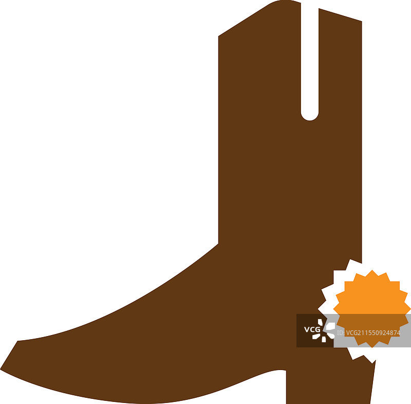 靴子图标标志设计模板，孤立展示图片素材