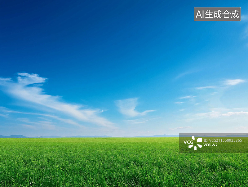 【AI数字艺术】蓝天白云图片素材