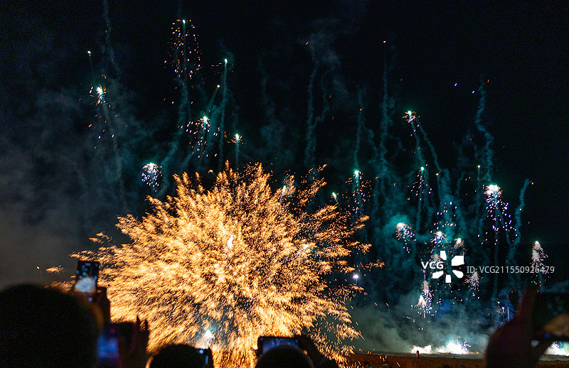 打铁花图片素材
