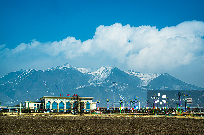 门源高铁站图片素材