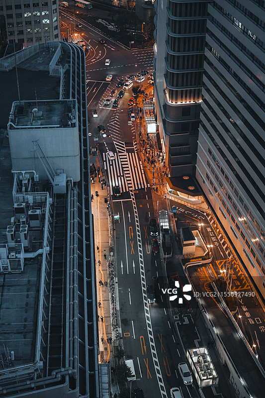 日本大阪梅田夜景图片素材