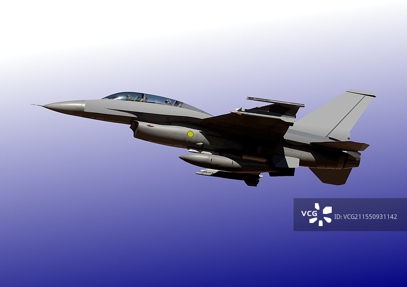 现代军用喷气战斗机在空中飞行图片素材