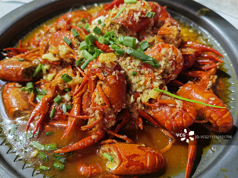 最经典的蒜蓉小龙虾图片素材