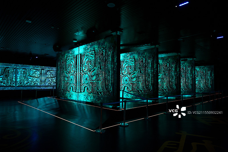 数字化展厅，殷墟博物馆，安阳，河南，2025年1月23日图片素材