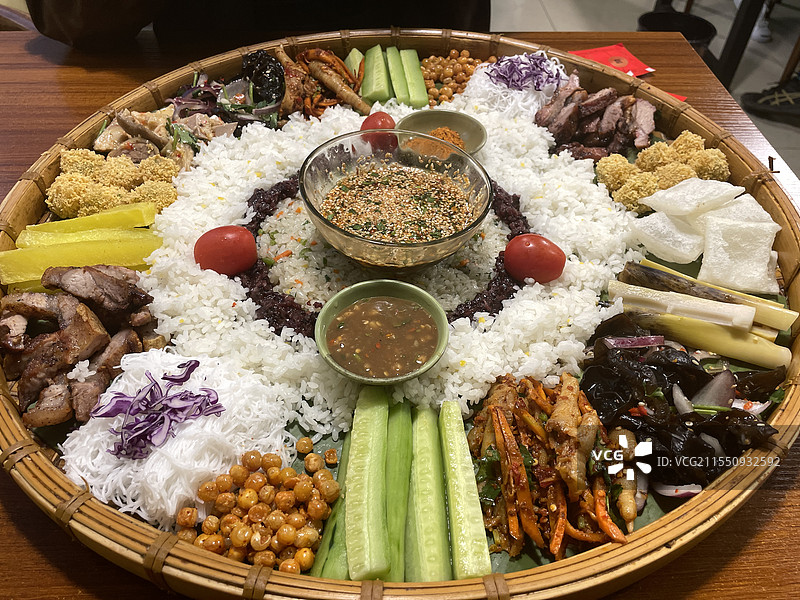 云南特色手抓饭图片素材