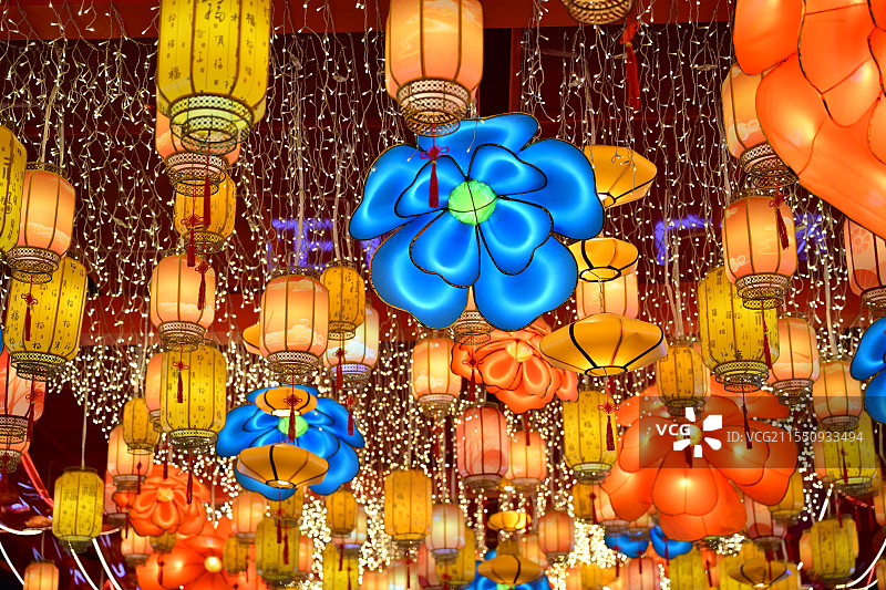 广州正佳广场灯会图片素材