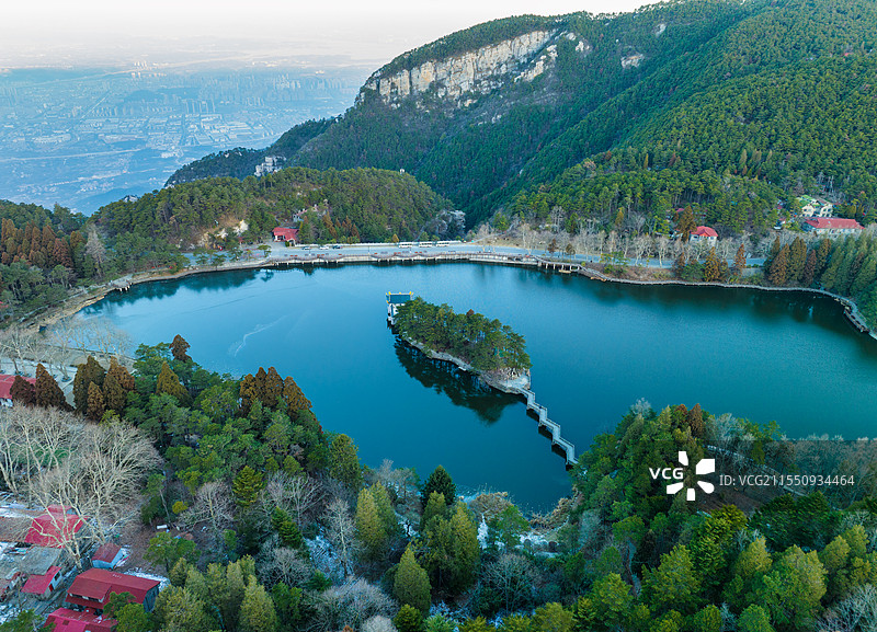 庐山如琴湖西海日出图片素材