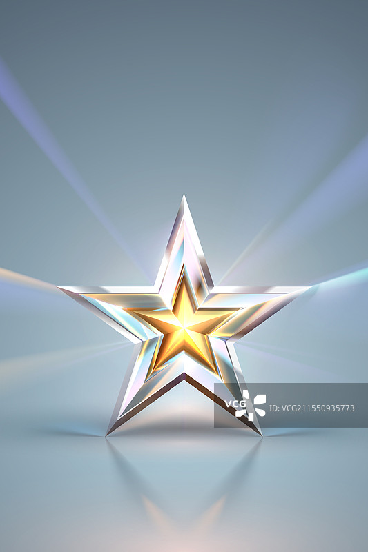 星形带水晶光效图片素材