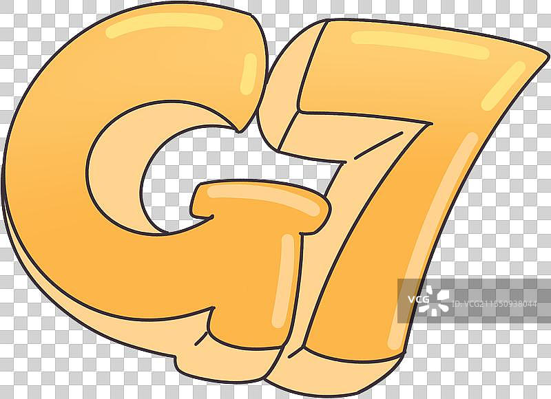 G7标题立体文字元素图片素材