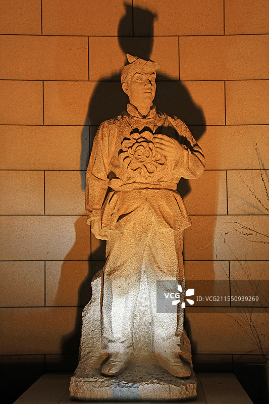 陕西延安革命纪念馆人物雕塑图片素材