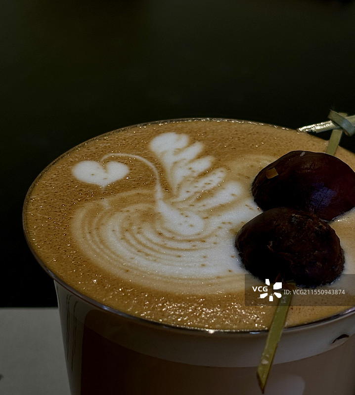 栗子咖啡图片素材