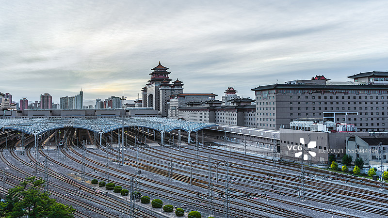 北京西站京城枢纽铁路运输图片素材