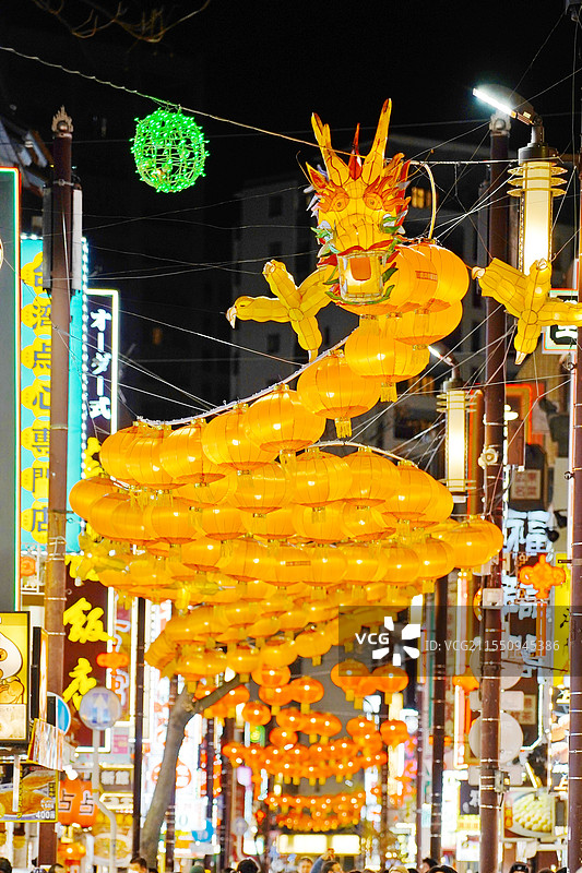 横滨中华街的正月图片素材