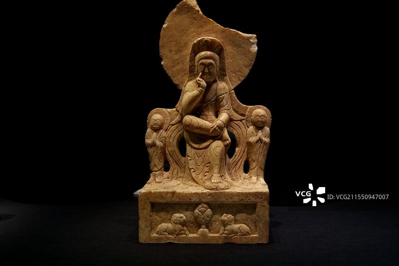 思惟菩萨坐像（北齐）~河北博物院图片素材