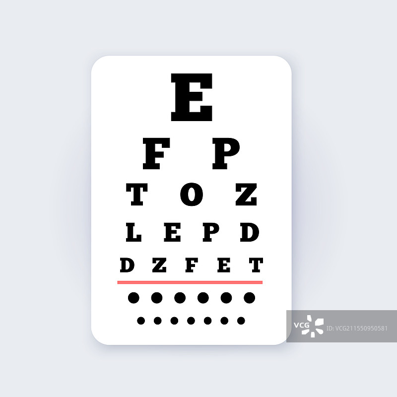 视力表海报图片素材