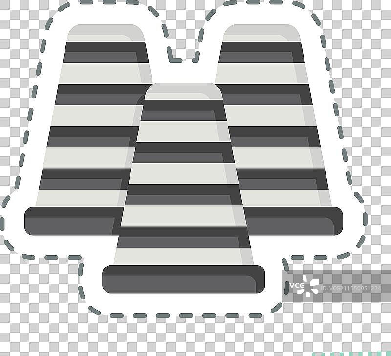 与滑冰相关的切线锥形贴纸图片素材